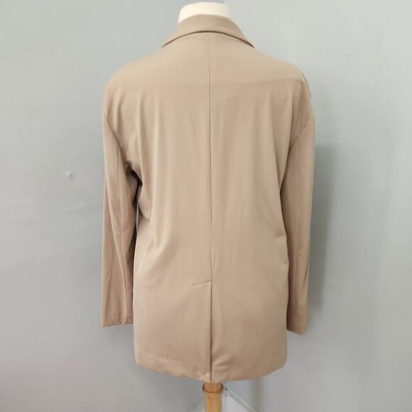 Lou & Grey Notched Lapel Long Sleeve One Button Blazer Camel Size Large - Picture 4 of 10